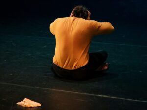 a person sitting on the ground